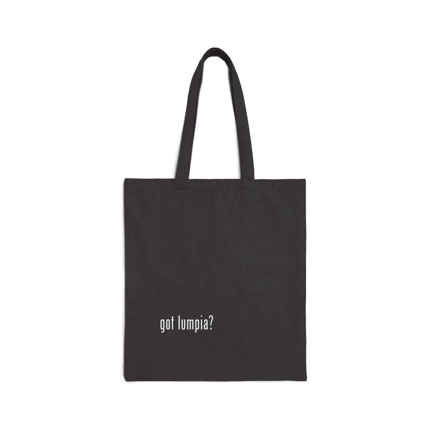 Cotton Canvas Tote Bag - "got lumpia?" Shopping Bag