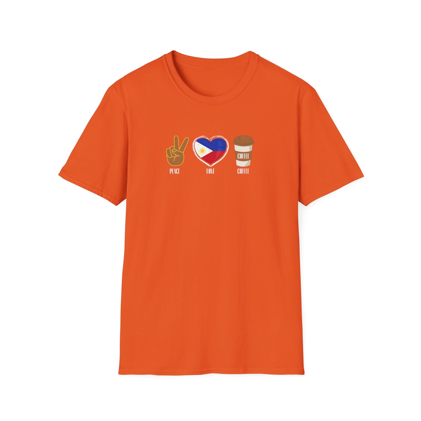 Softstyle T-Shirt Peace Love Coffee