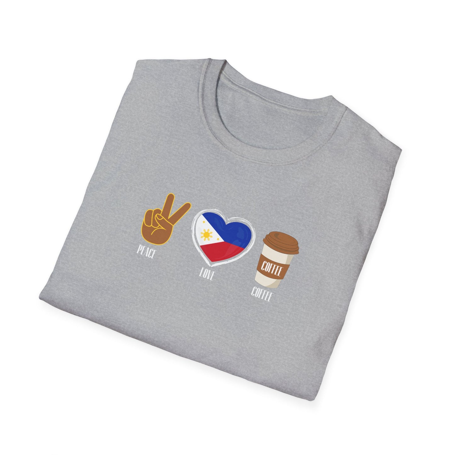 Softstyle T-Shirt Peace Love Coffee