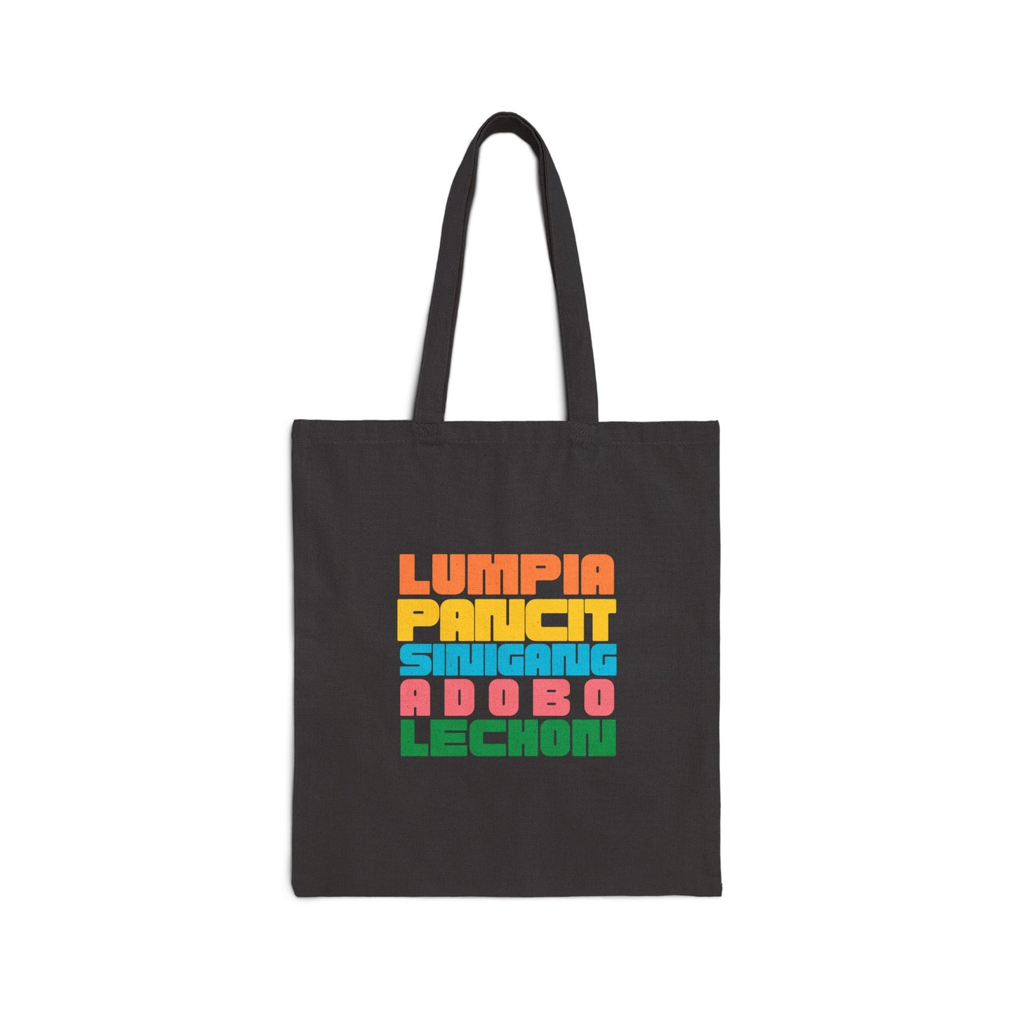 Cotton Canvas Tote Bag - Fun Food Design