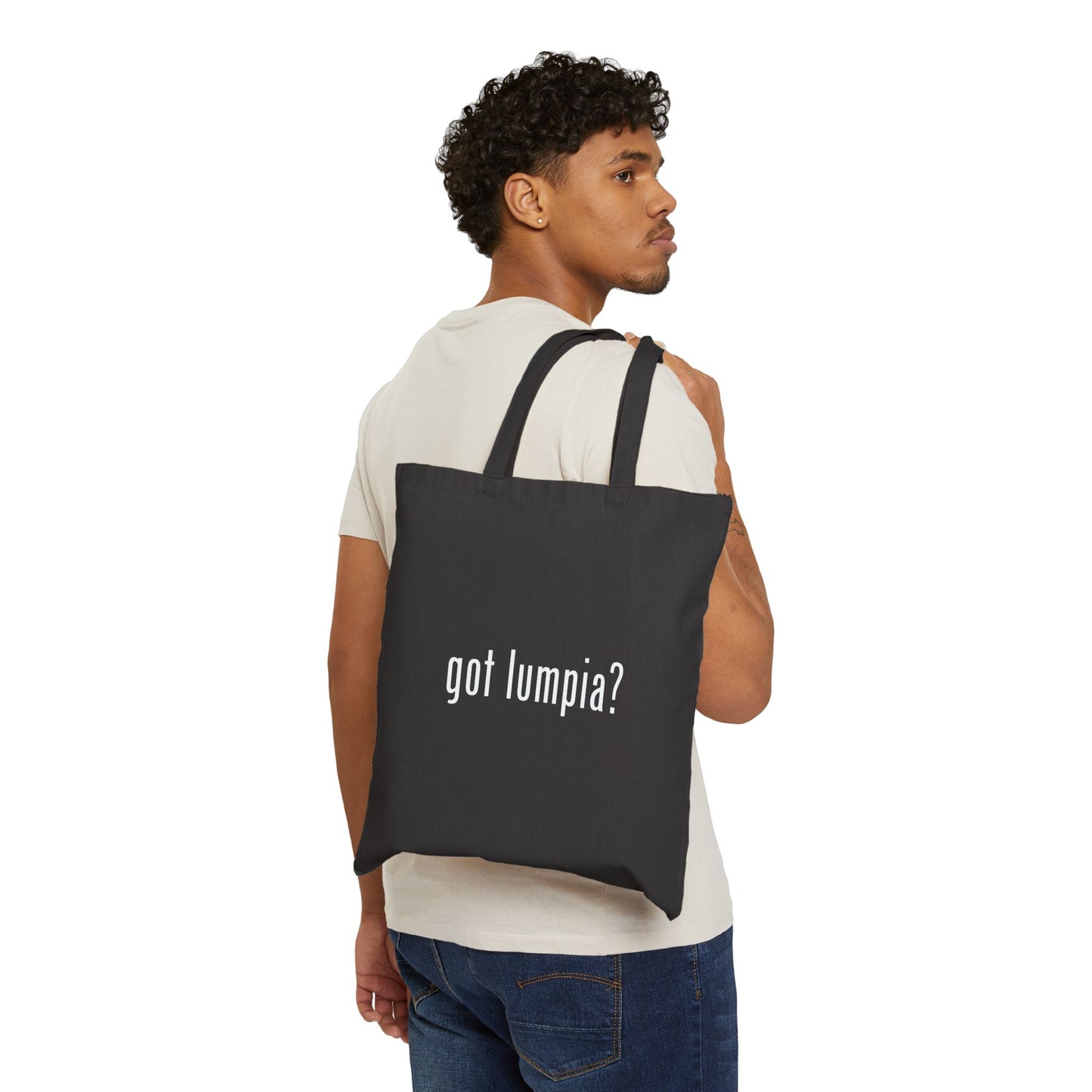 Cotton Canvas Tote Bag - "got lumpia?" Shopping Bag