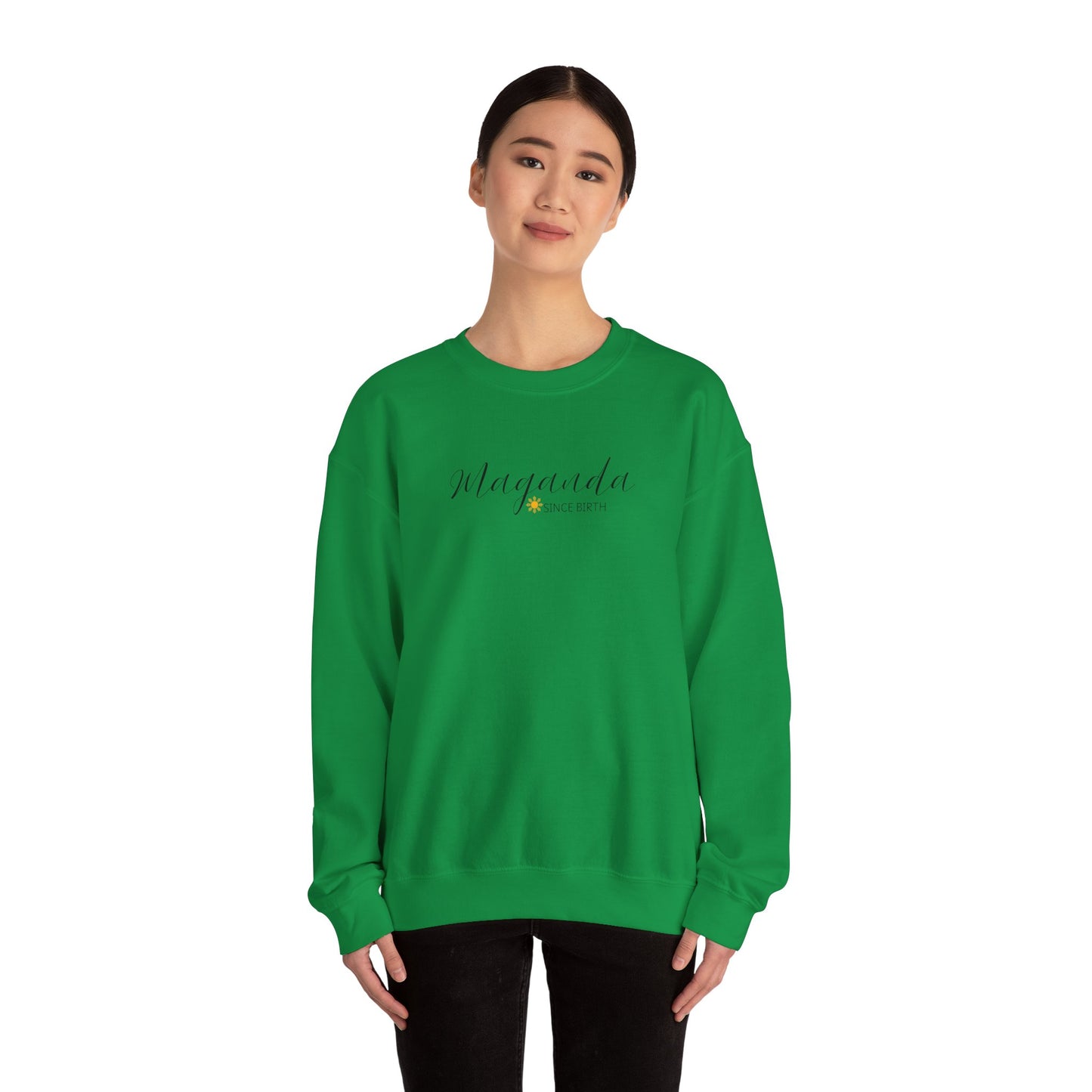 Cozy Crewneck Sweatshirt Maganda Since Birth