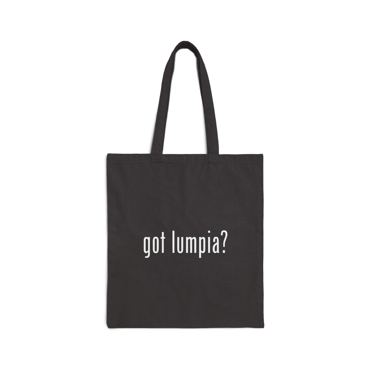Cotton Canvas Tote Bag - "got lumpia?" Shopping Bag