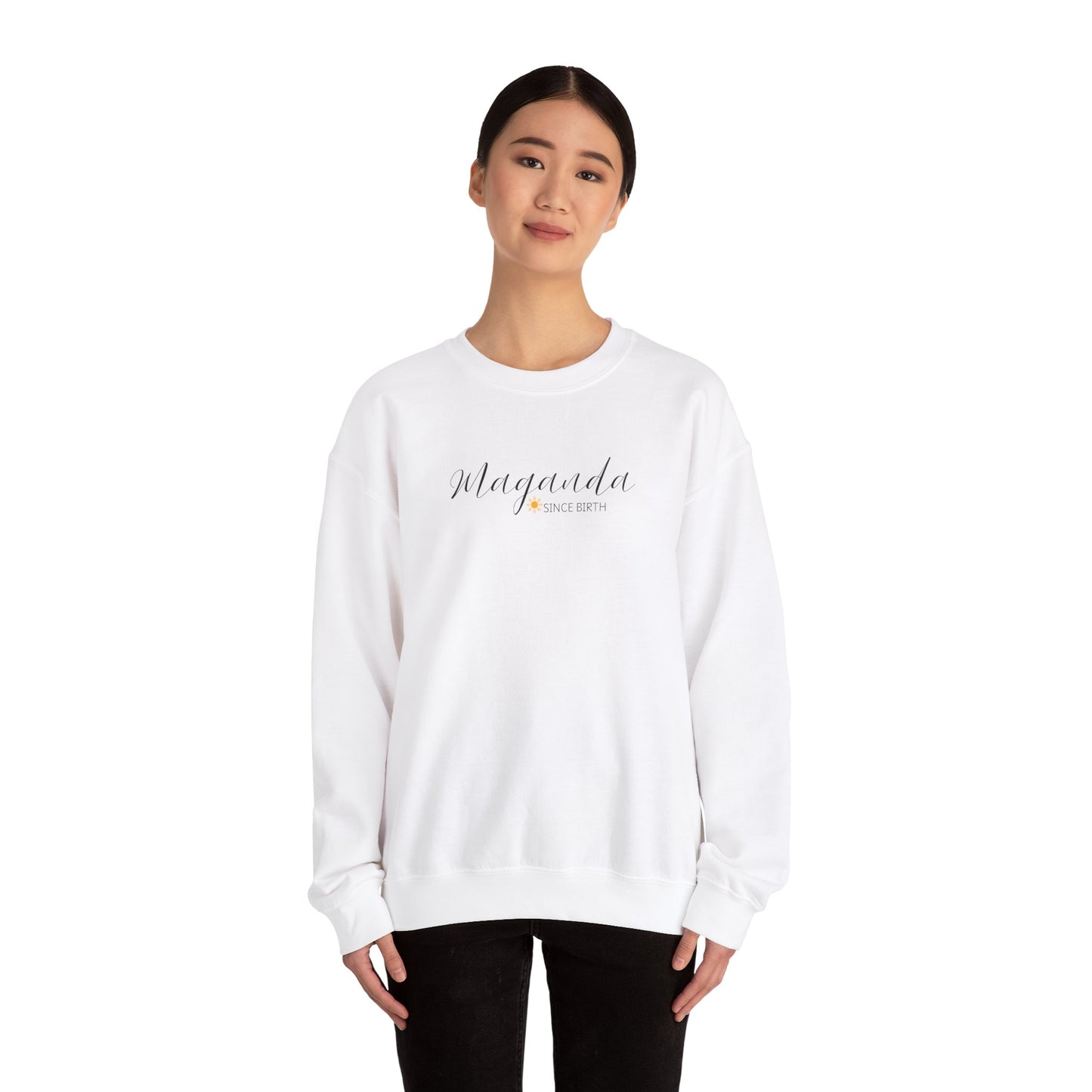 Cozy Crewneck Sweatshirt Maganda Since Birth