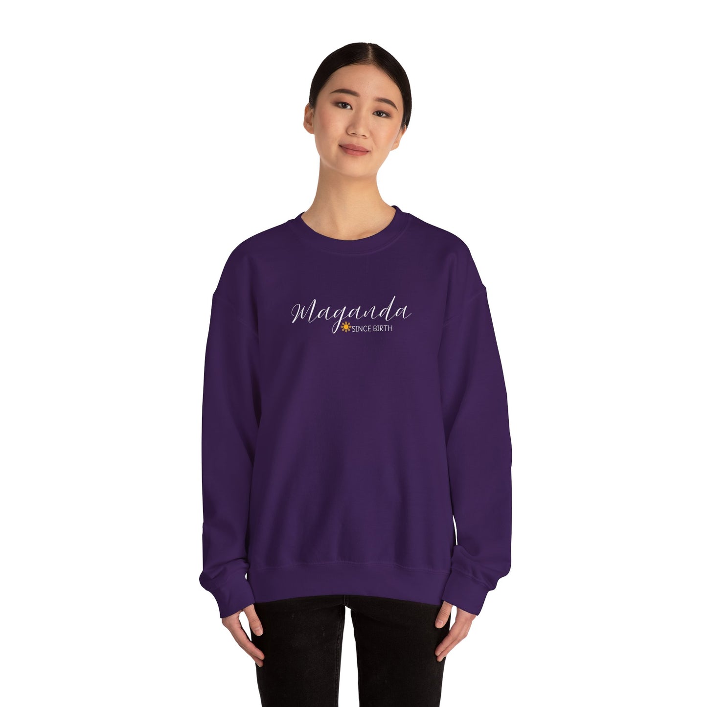 Cozy Crewneck Sweatshirt Maganda Since Birth