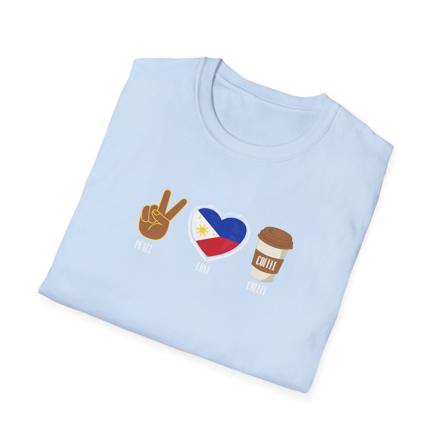 Softstyle T-Shirt Peace Love Coffee