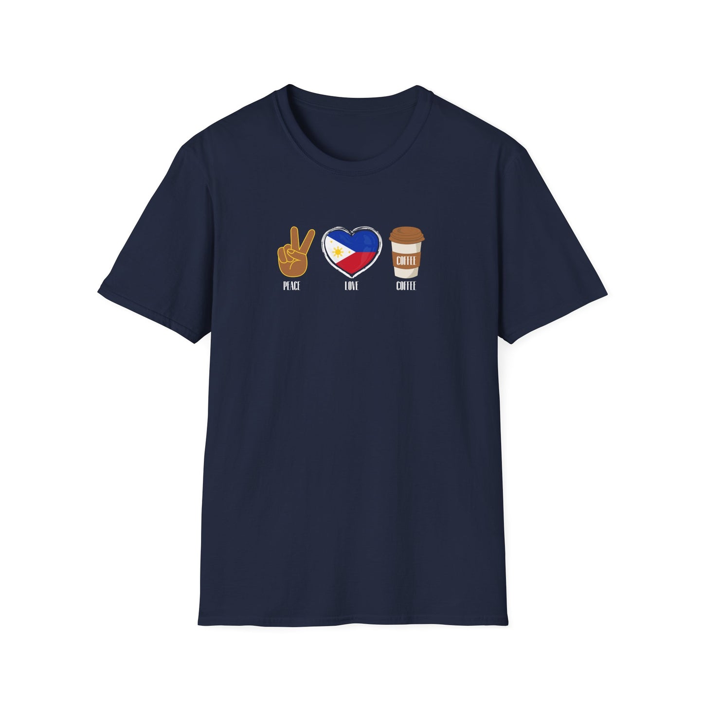 Softstyle T-Shirt Peace Love Coffee