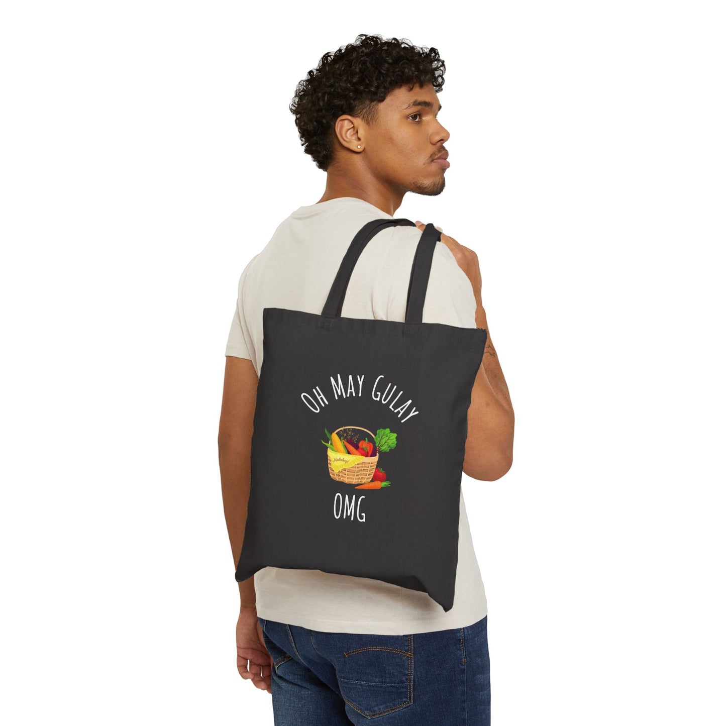 Oh May Gulay 'OMG' Cotton Canvas Tote Bag