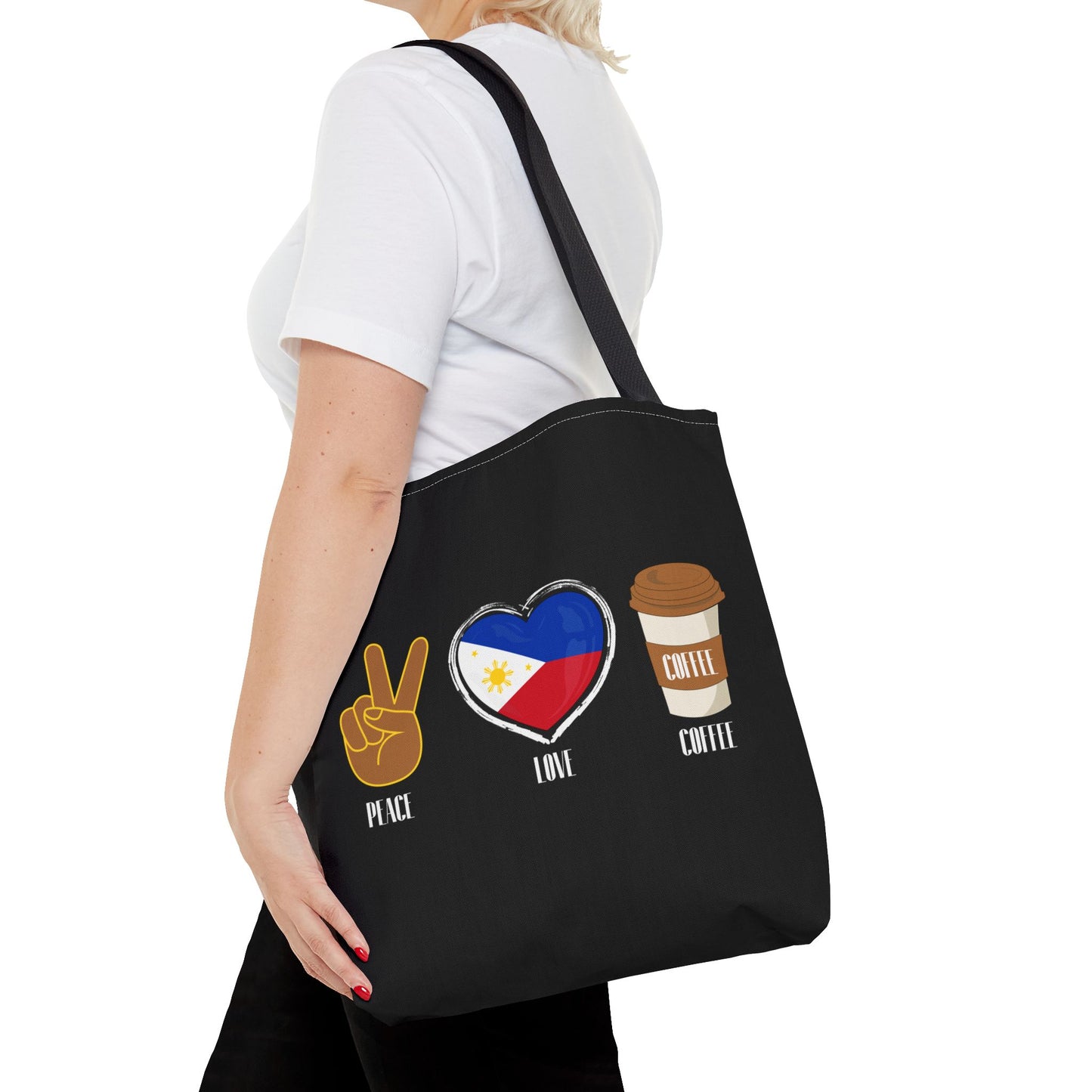 Tote Bag - Peace Love Coffee