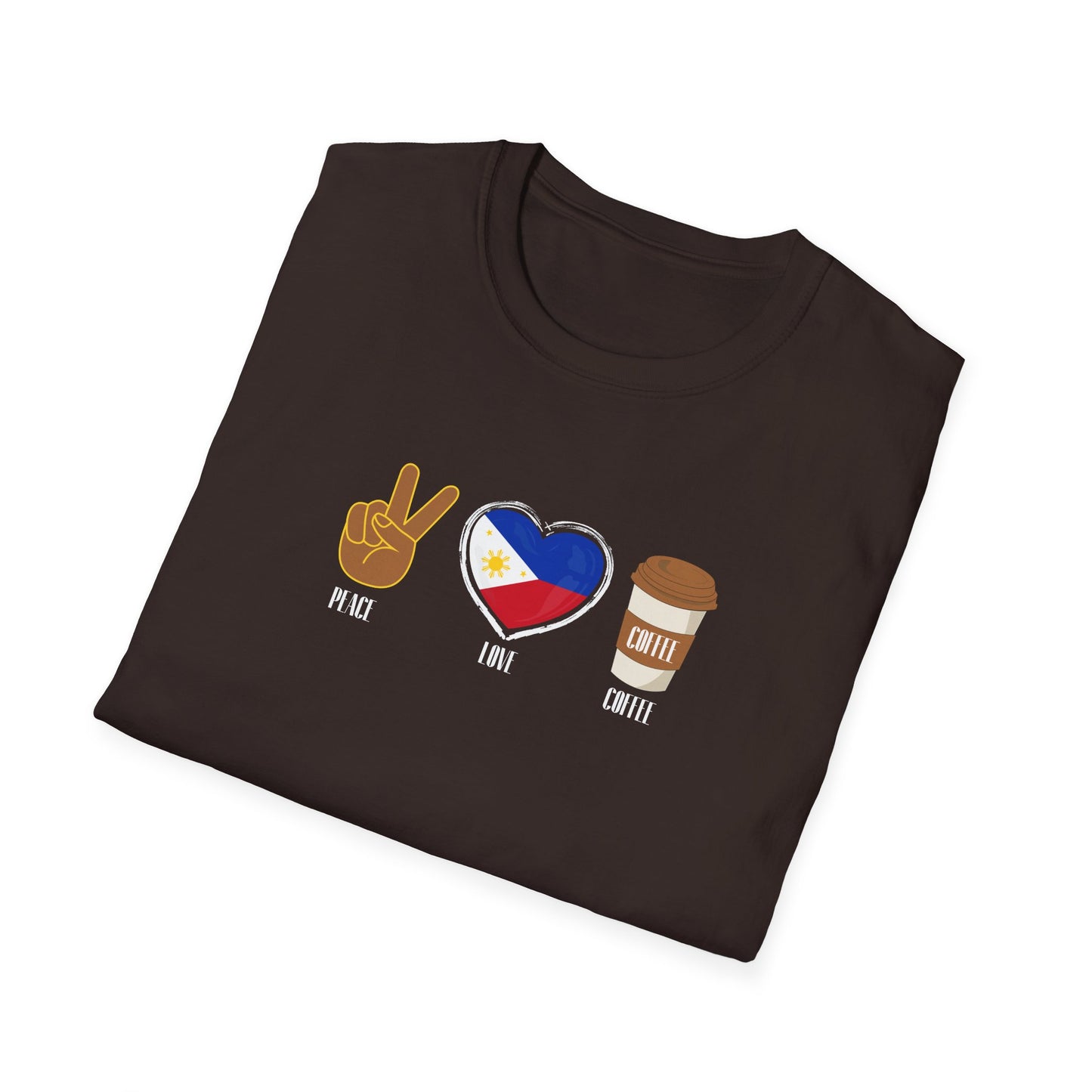 Softstyle T-Shirt Peace Love Coffee
