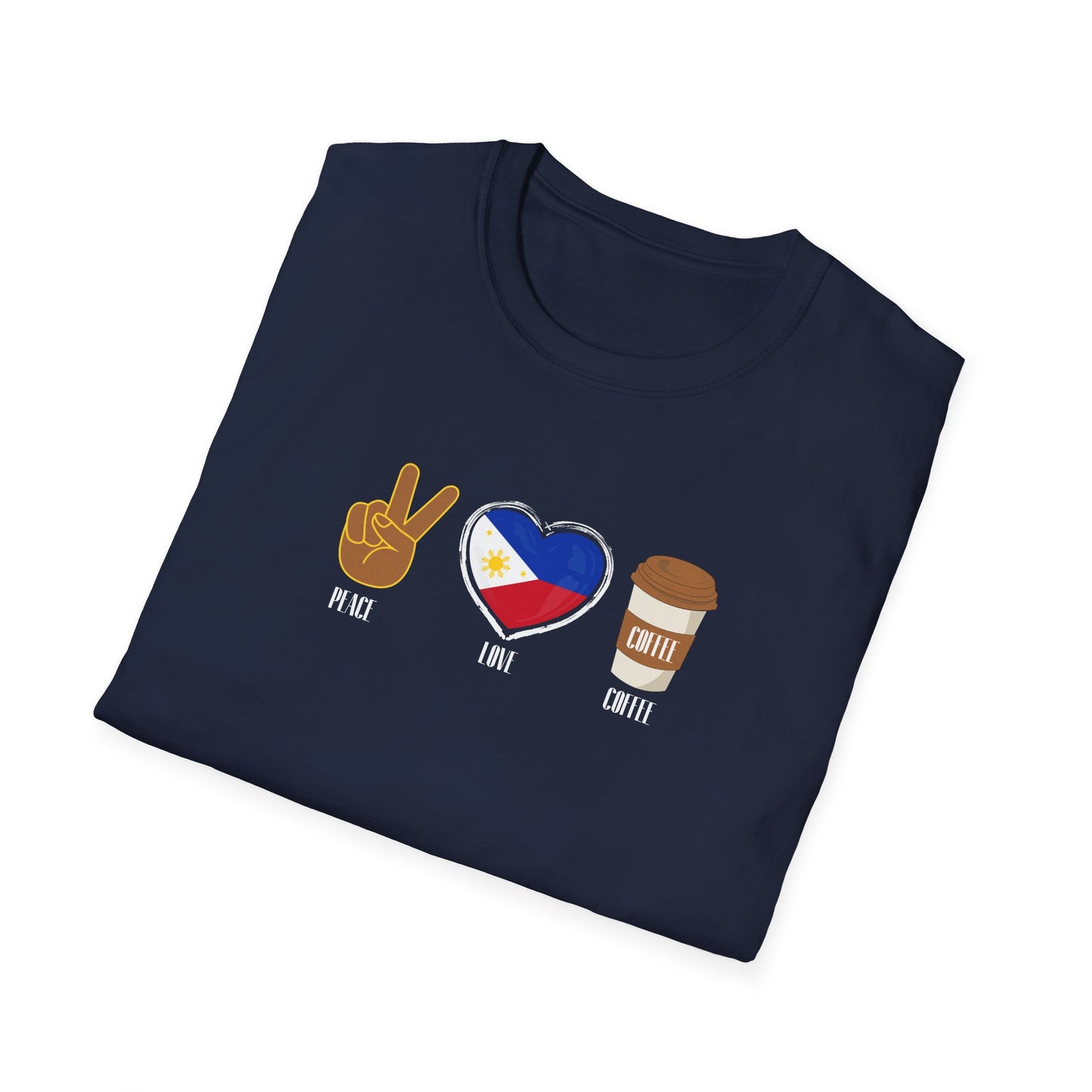 Softstyle T-Shirt Peace Love Coffee