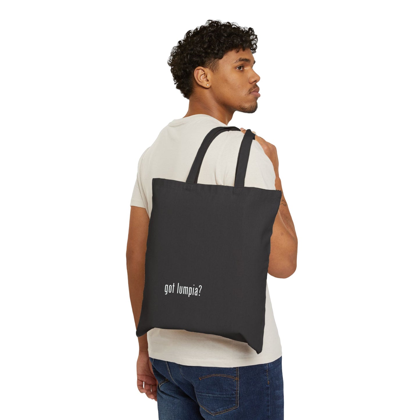 Cotton Canvas Tote Bag - "got lumpia?" Shopping Bag