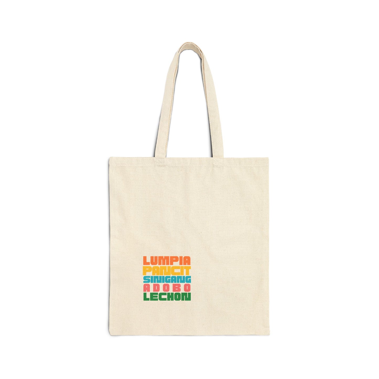Cotton Canvas Tote Bag - Fun Food Design