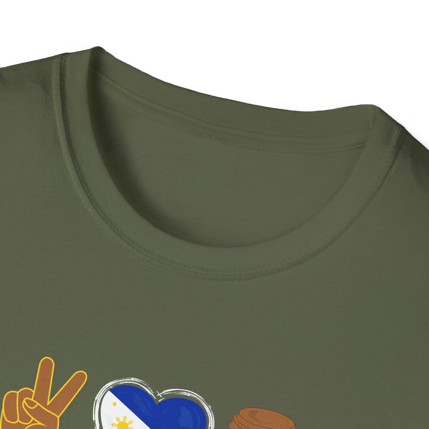 Softstyle T-Shirt Peace Love Coffee