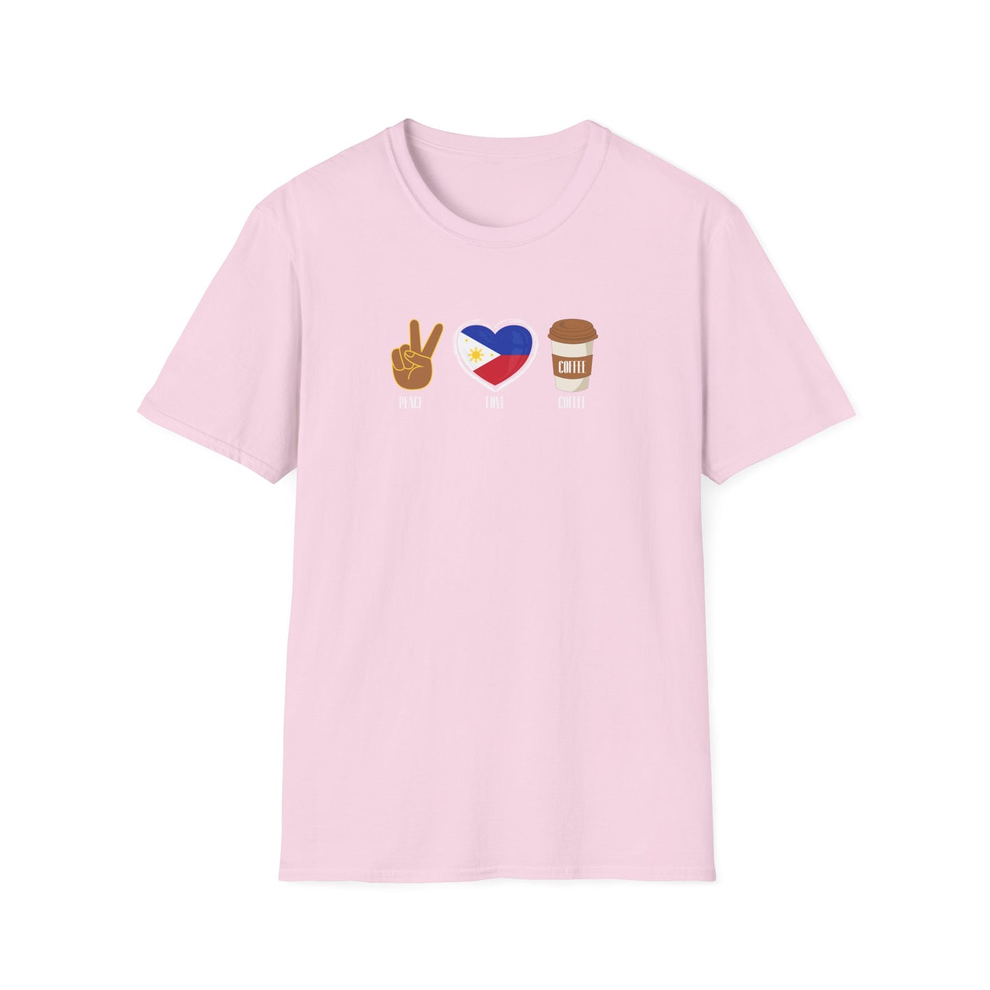 Softstyle T-Shirt Peace Love Coffee