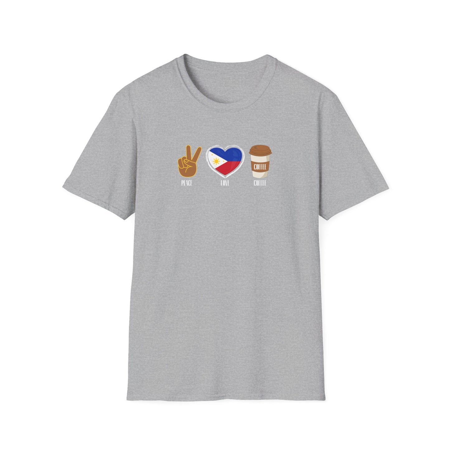 Softstyle T-Shirt Peace Love Coffee