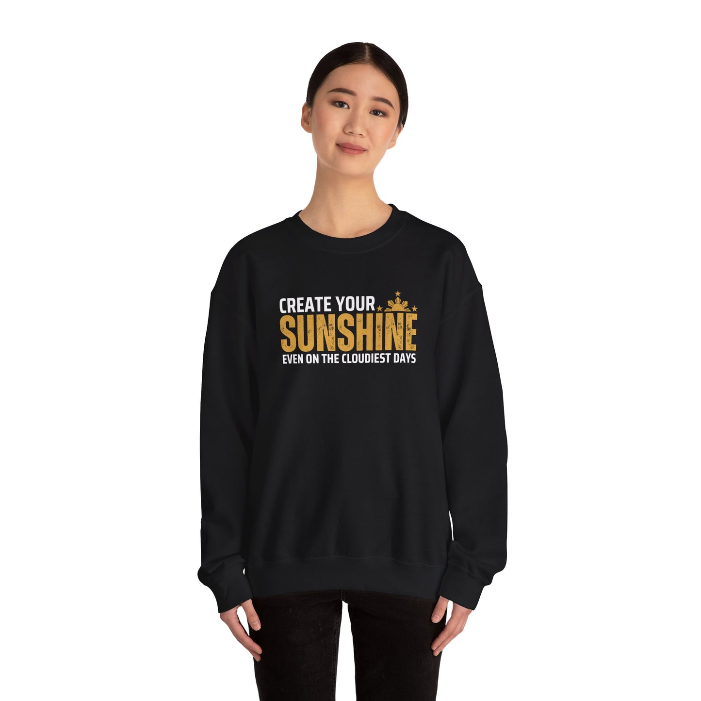 Cozy Crewneck Sweatshirt Create Your Sunshine