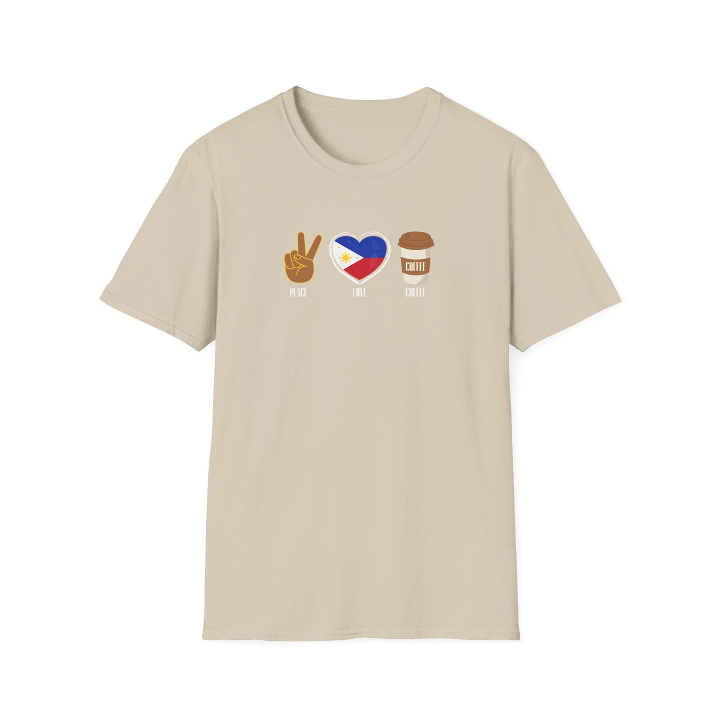 Softstyle T-Shirt Peace Love Coffee