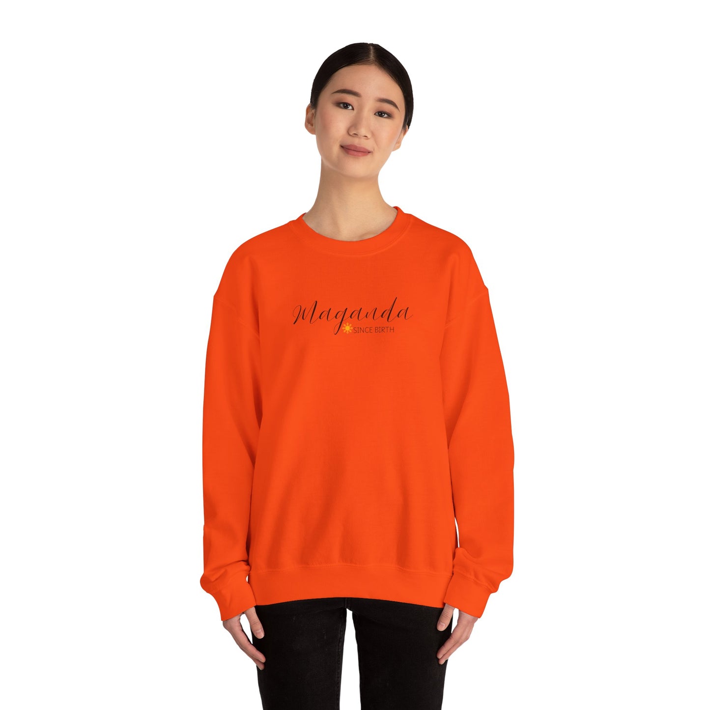 Cozy Crewneck Sweatshirt Maganda Since Birth