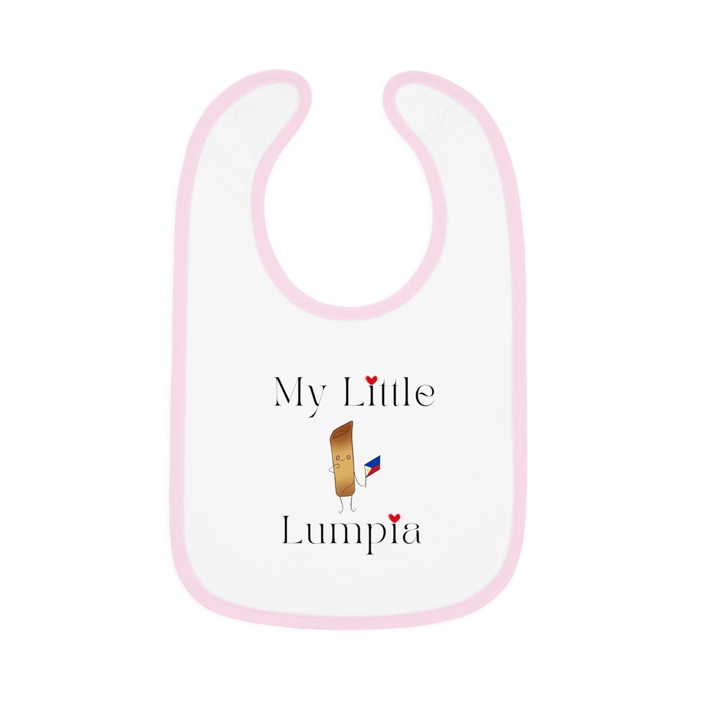 Baby Contrast Trim Jersey Bib - My Little Lumpia