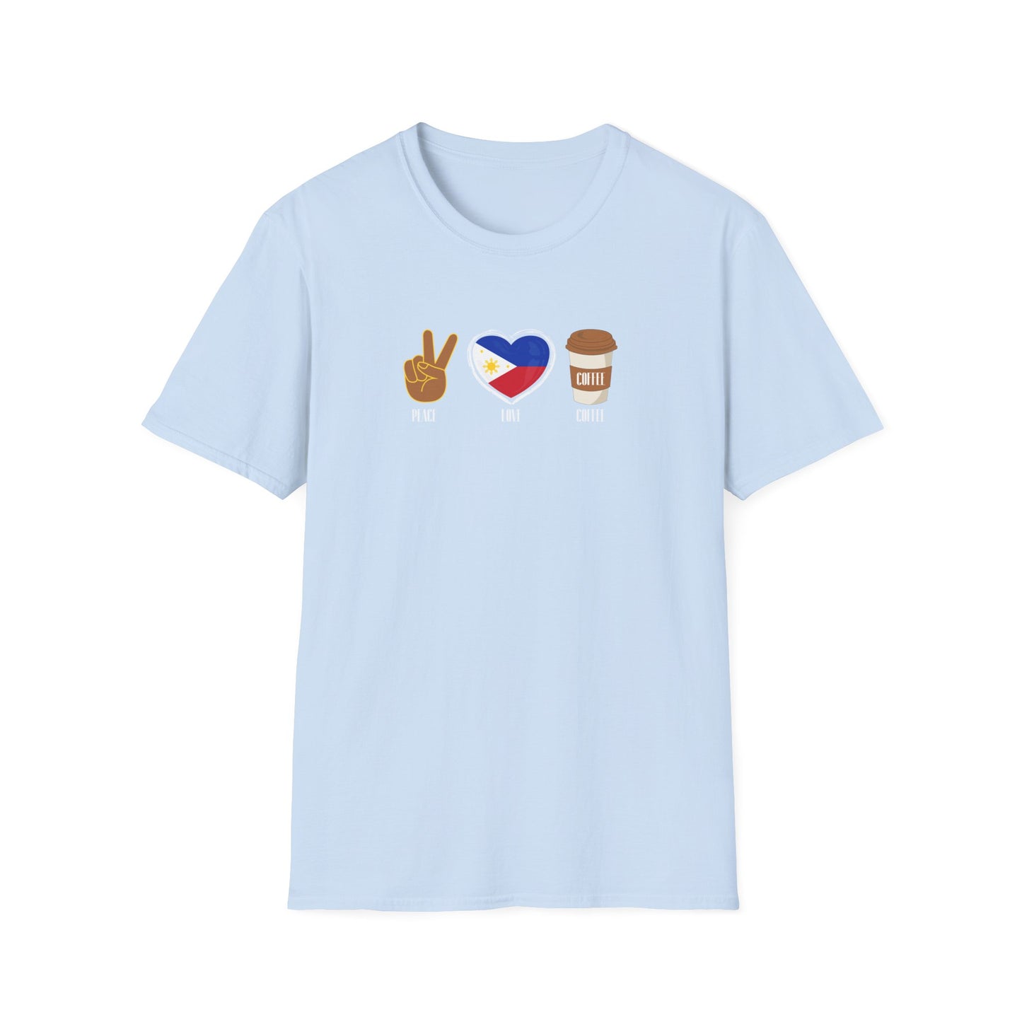 Softstyle T-Shirt Peace Love Coffee