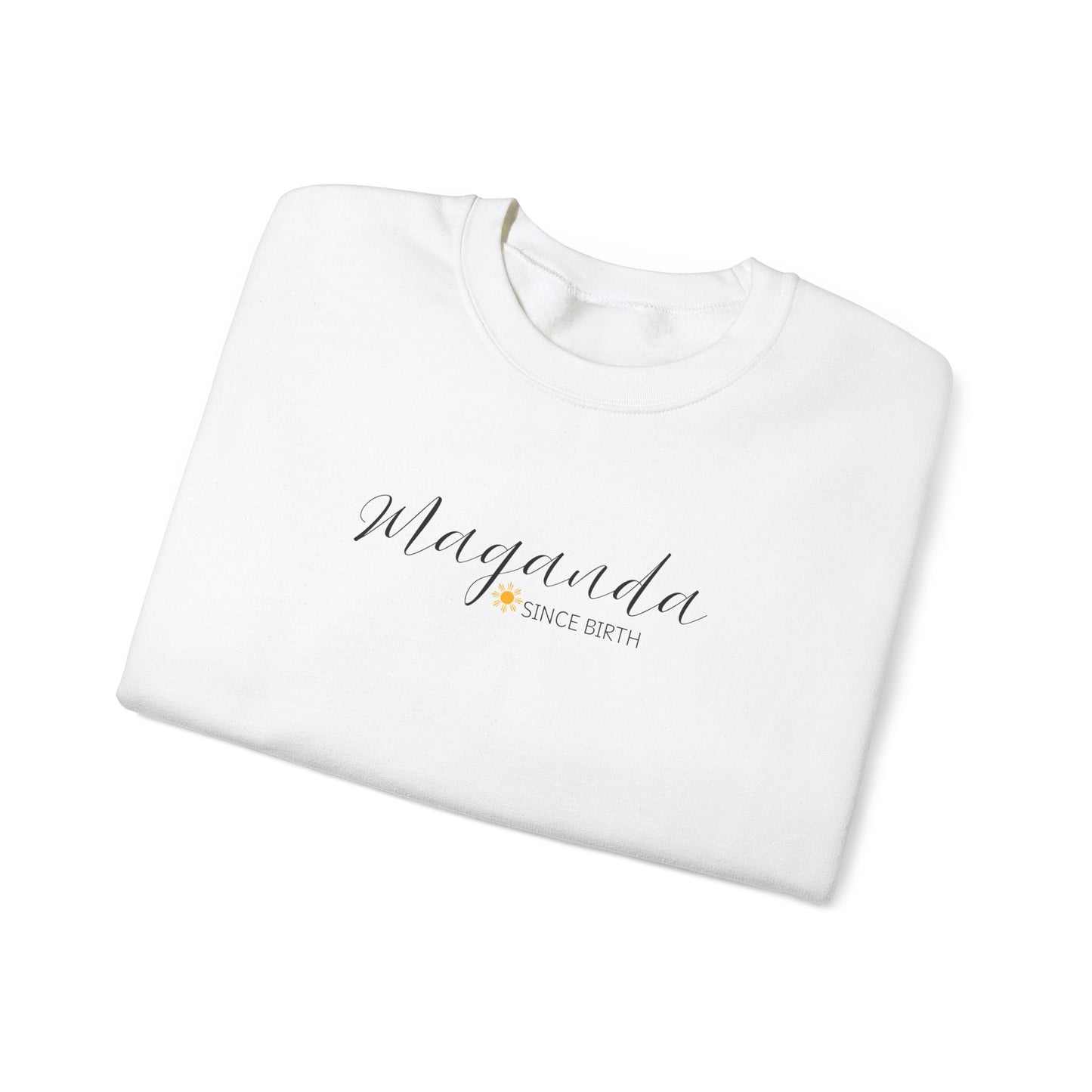 Cozy Crewneck Sweatshirt Maganda Since Birth