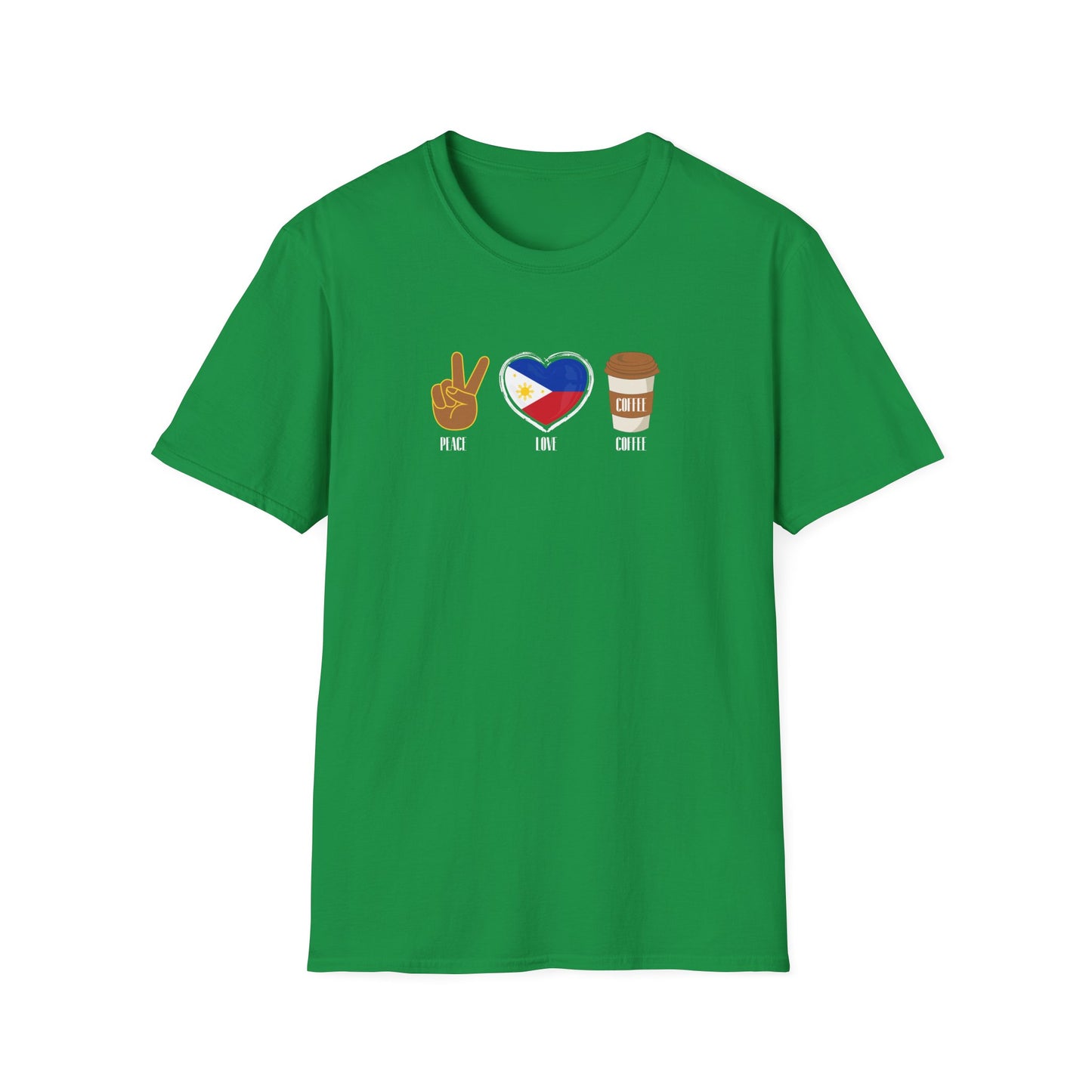 Softstyle T-Shirt Peace Love Coffee