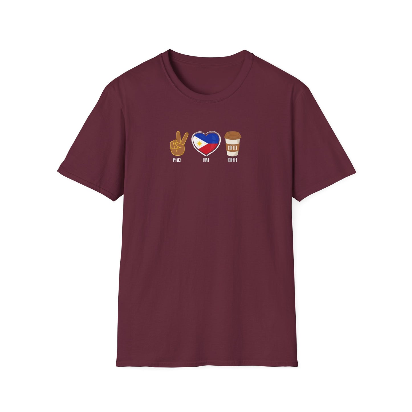 Softstyle T-Shirt Peace Love Coffee