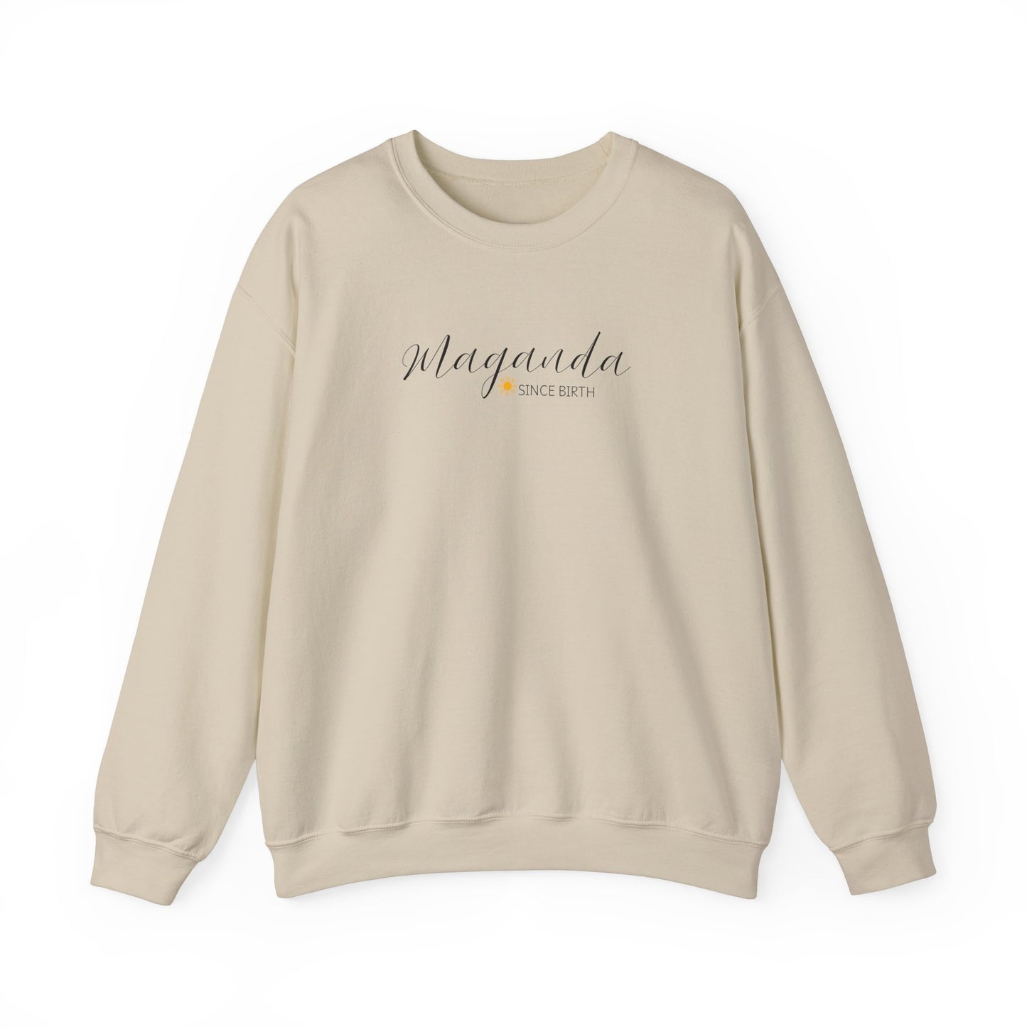 Cozy Crewneck Sweatshirt Maganda Since Birth