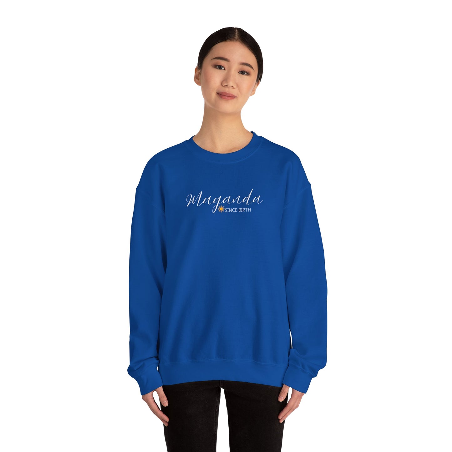 Cozy Crewneck Sweatshirt Maganda Since Birth