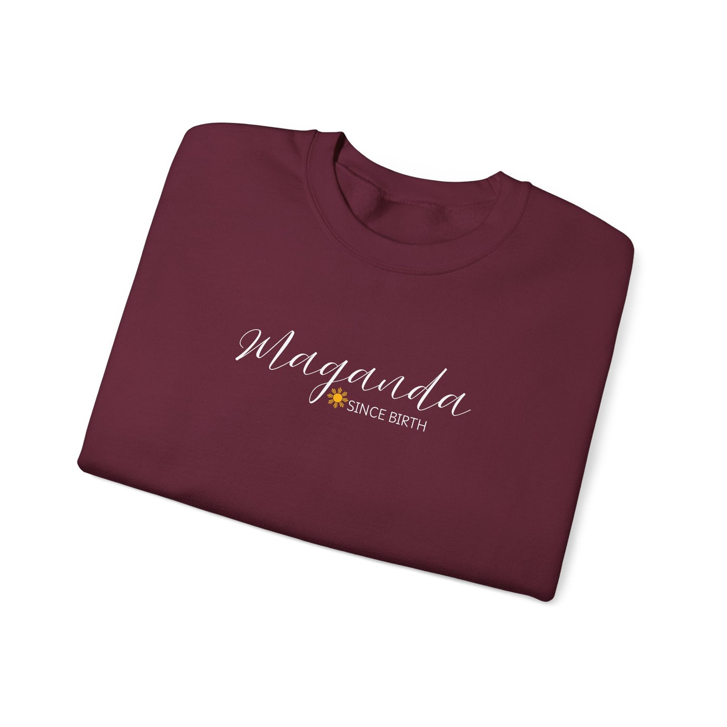 Cozy Crewneck Sweatshirt Maganda Since Birth