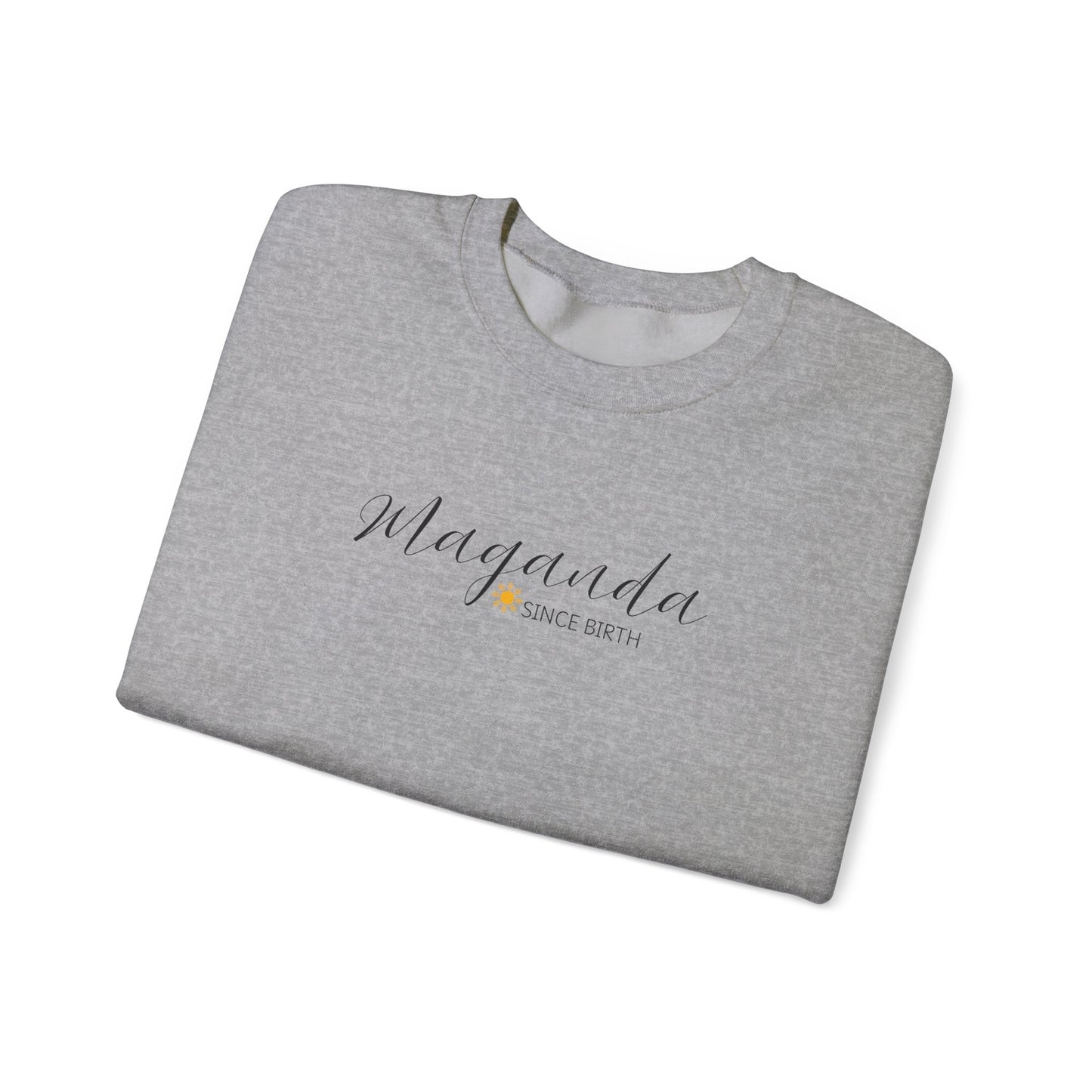 Cozy Crewneck Sweatshirt Maganda Since Birth