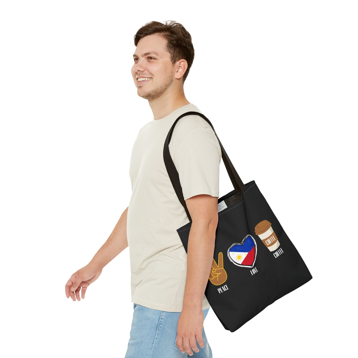 Tote Bag - Peace Love Coffee