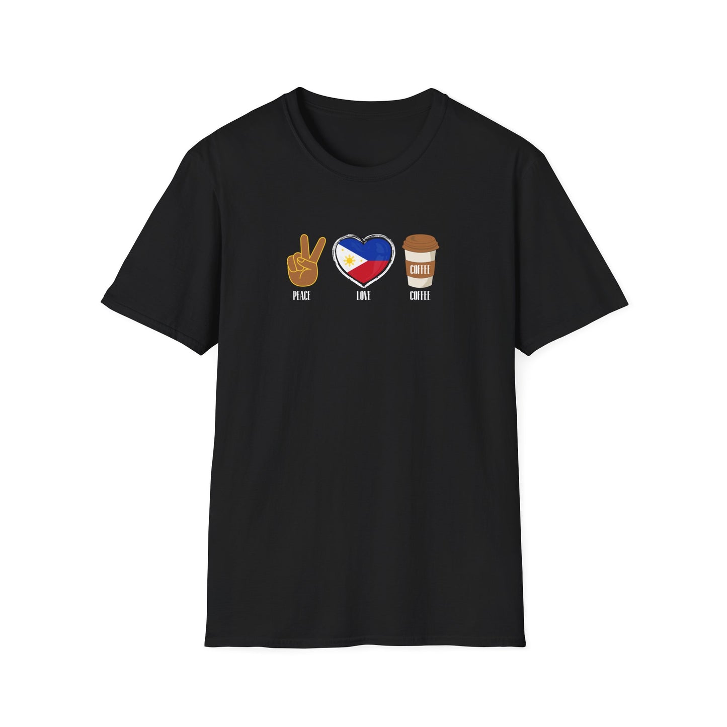 Softstyle T-Shirt Peace Love Coffee