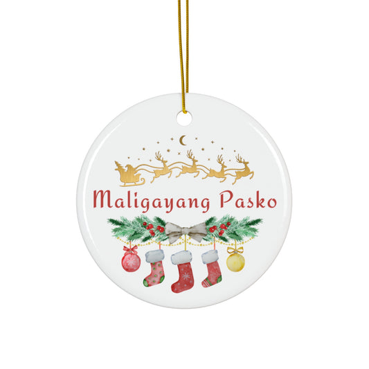 Ceramic Ornament Maligayang Pasko