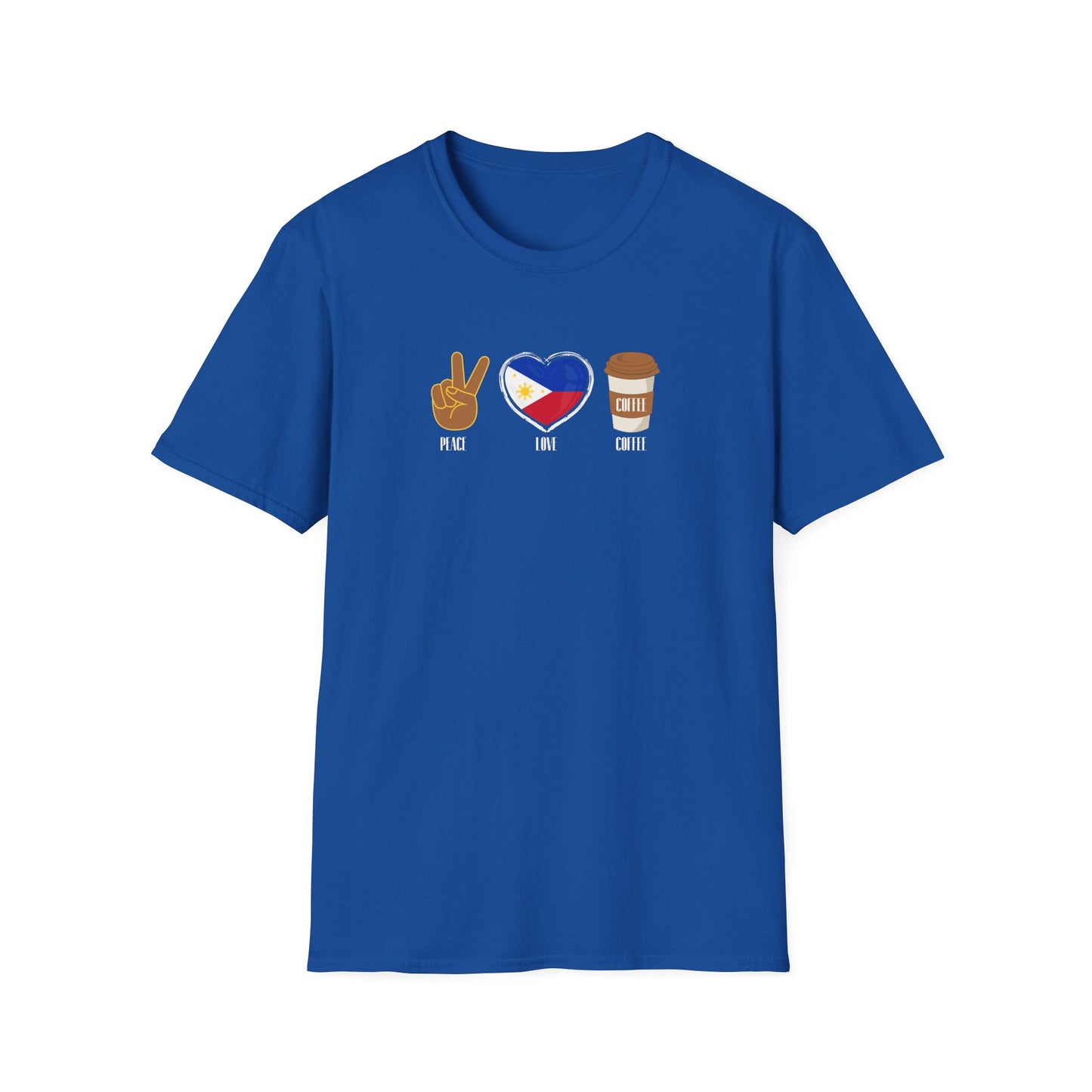Softstyle T-Shirt Peace Love Coffee