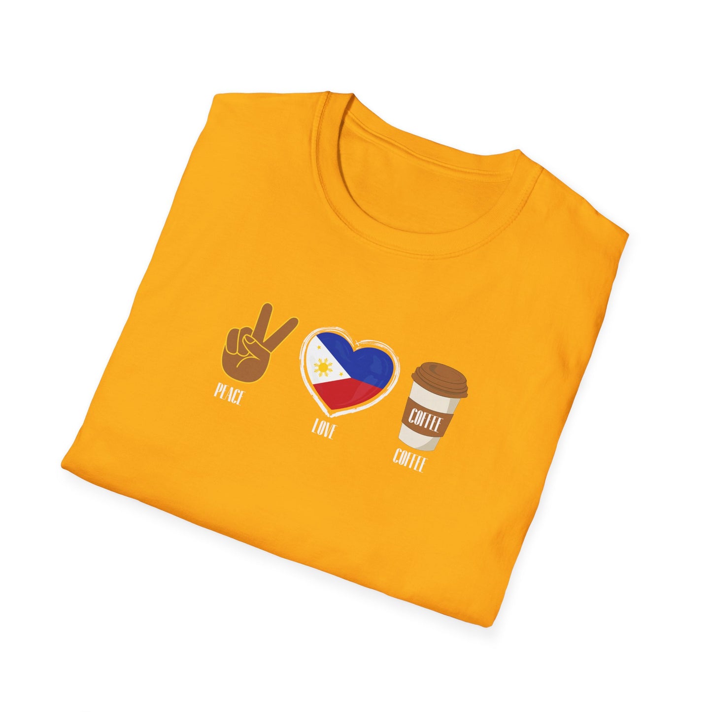 Softstyle T-Shirt Peace Love Coffee
