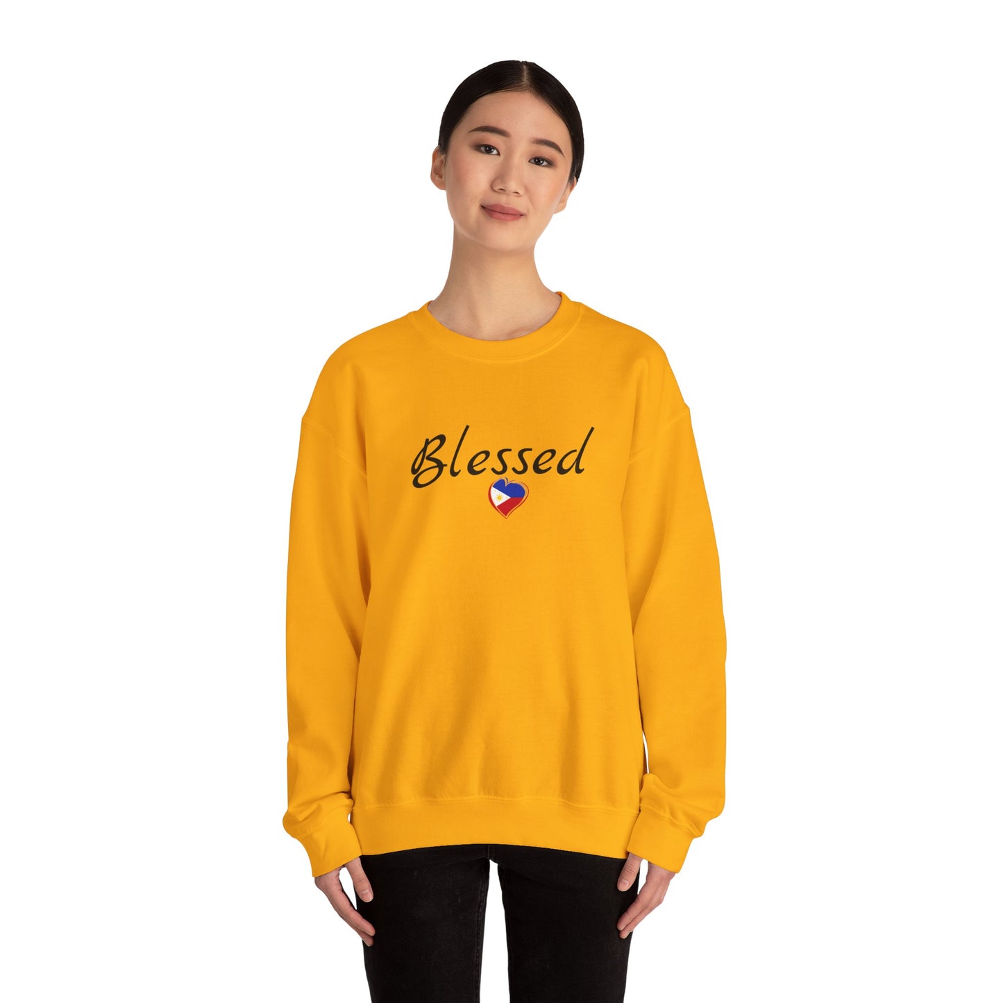 Cozy Crewneck Sweatshirt Blessed