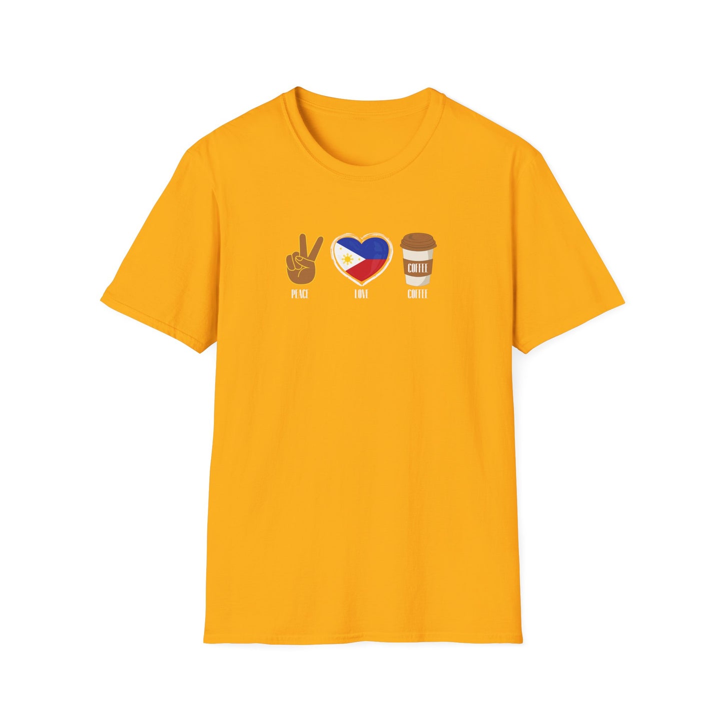 Softstyle T-Shirt Peace Love Coffee