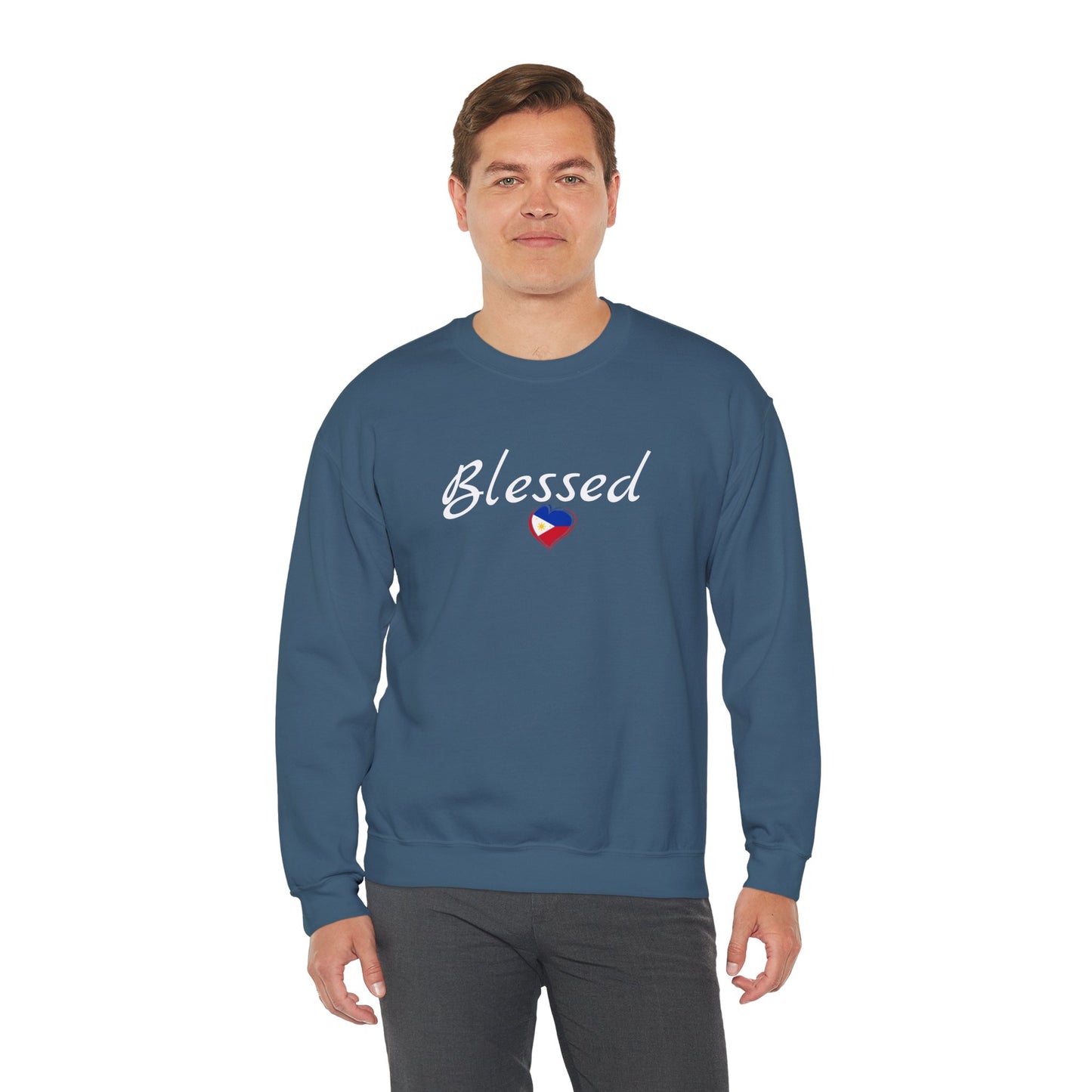 Cozy Crewneck Sweatshirt Blessed