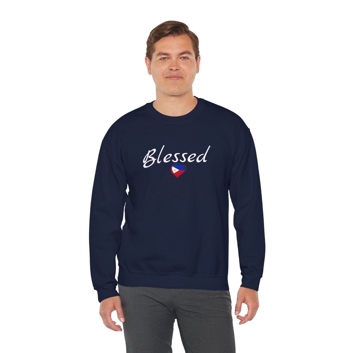 Cozy Crewneck Sweatshirt Blessed