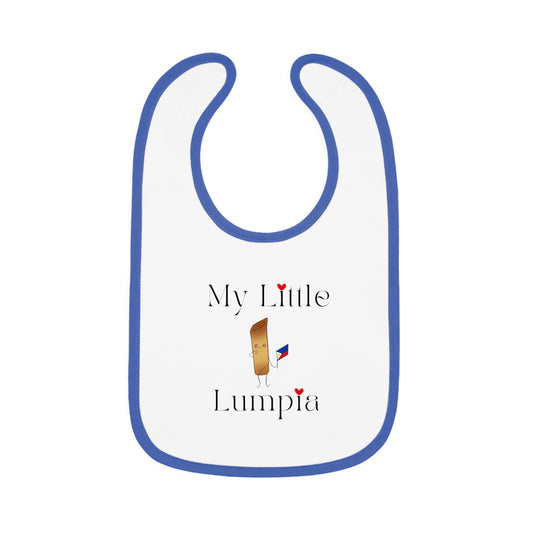 Baby Contrast Trim Jersey Bib - My Little Lumpia