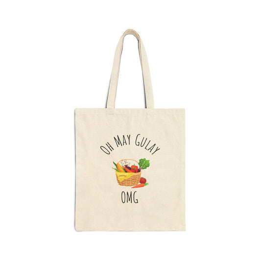 Oh May Gulay 'OMG' Cotton Canvas Tote Bag