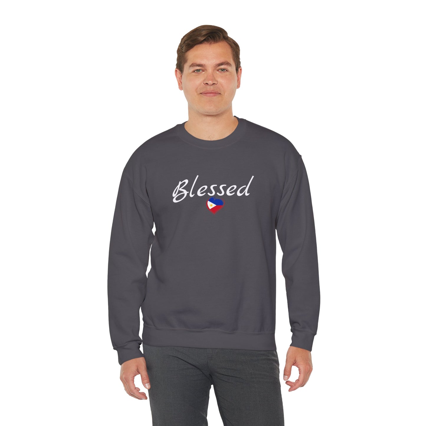 Cozy Crewneck Sweatshirt Blessed