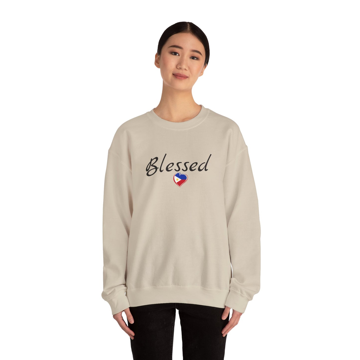 Cozy Crewneck Sweatshirt Blessed