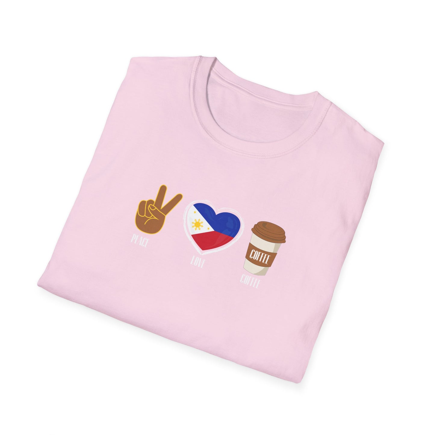 Softstyle T-Shirt Peace Love Coffee