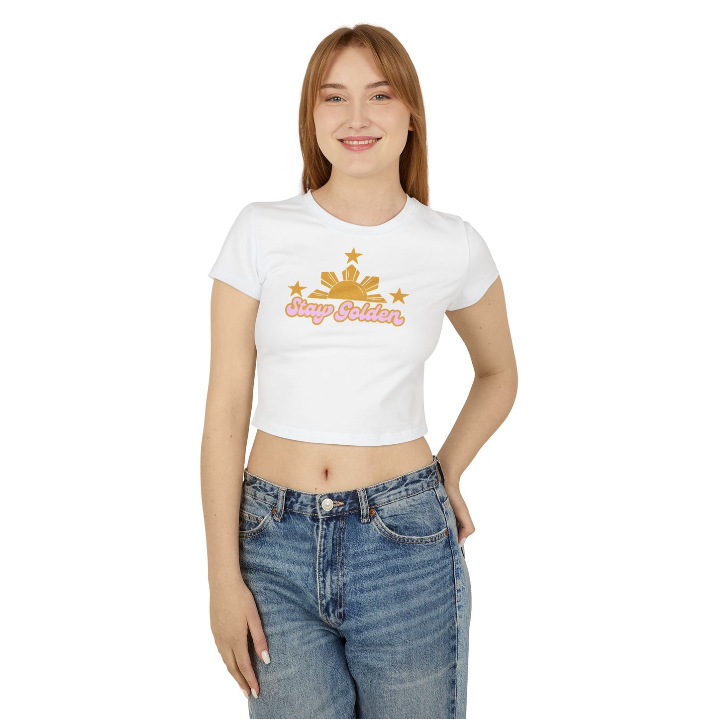 Women's Baby Tee Stay Golden