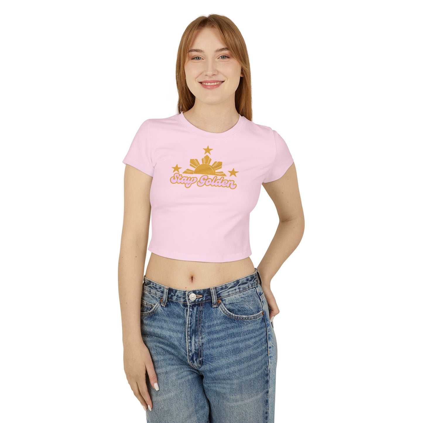 Women's Baby Tee Stay Golden