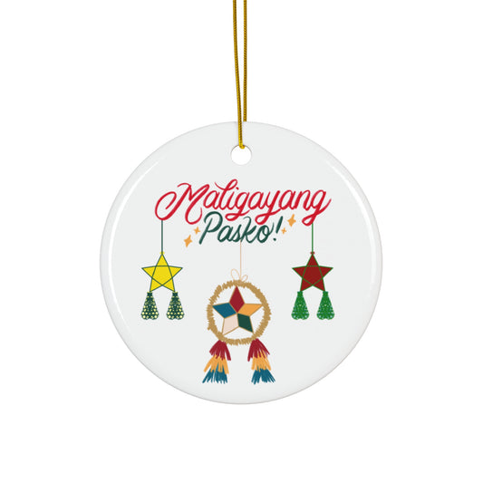 Ceramic Ornament Maligayang Pasko Parol