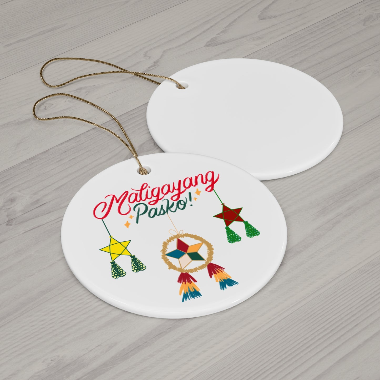 Ceramic Ornament Maligayang Pasko Parol